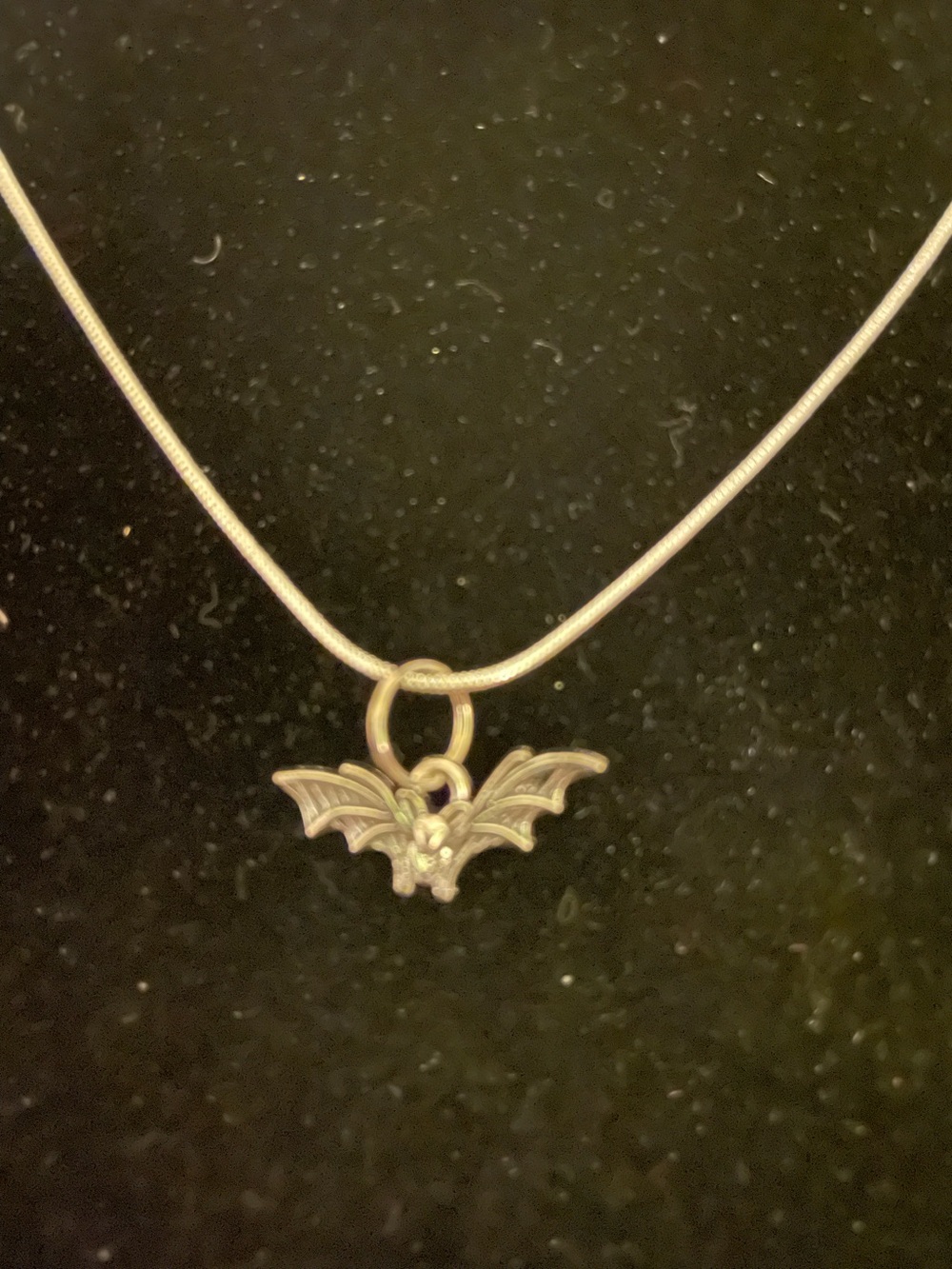 New Silver Tone Bat Pendant Necklace - Silver Tone Women’s Jewelry
